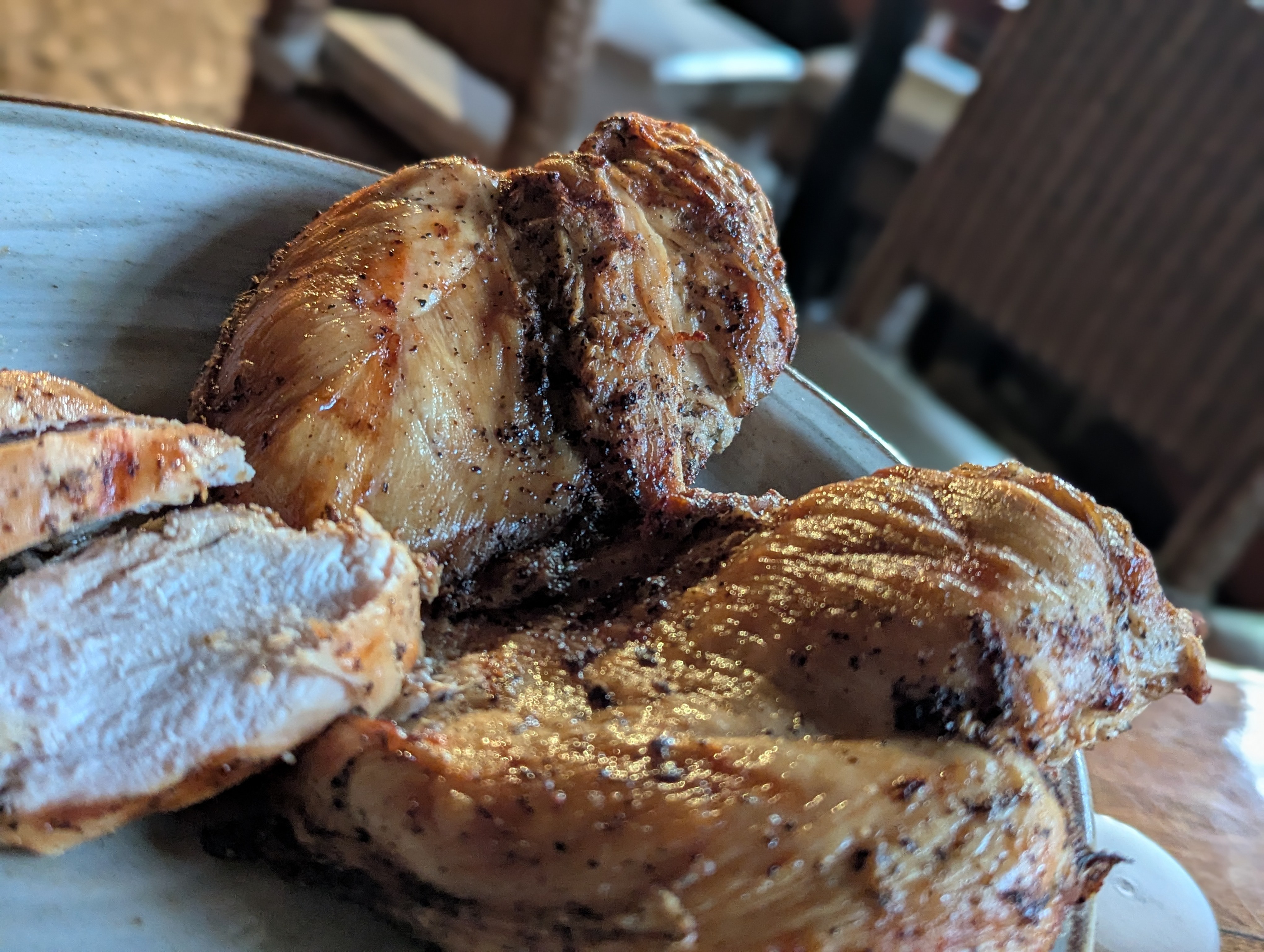 Pechuga de pollo glaseada